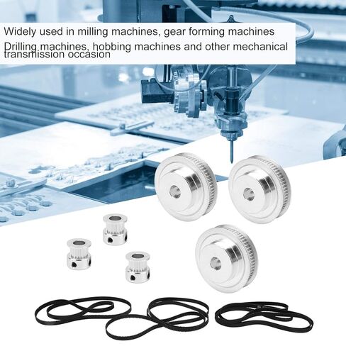 عجلة متزامنة 20 سنًا 60 سنًا 8 مم + 2 حزام توقيت GT-610/852/1220/mm in Kuwait