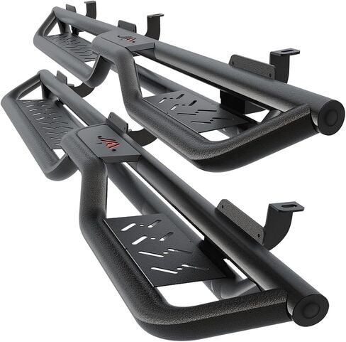 Perfit Liner 6 inch Running Boards & Side Steps Compatible with 2018-2025 Jeep Wrangler JL 4 Door, Jeep Wrangler 4xe, Matte Black Nerf Bars Step Bars(Not for JK Model) in Kuwait