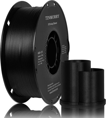 TINMORRY ABS-GF Filament 1.75 مم، 10% خيوط طابعة ABS ثلاثية الأبعاد معززة بالألياف الزجاجية، صلابة عالية ومقاومة للصدمات، متوافقة مع معظم طابعات FDM ثلاثية الأبعاد المغلقة، 1 كجم 1 بكرة، أسود in Saudi Arabia