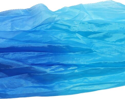 Ymiko Belly Dance Long Silk Fans, Classical Color Design, Soft Artificial Silk Material, 1 Pair, 1.5m Length, for Dance Performance in Saudi Arabia
