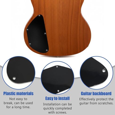 Guitar Control Cavity Cover Plate Bass Back Plastic Pickguard Parts Wiring Backplate Accessories 5 Holes for Bass Guitar in Saudi Arabia