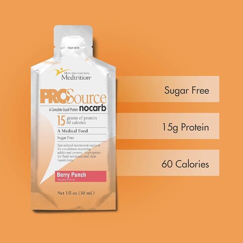 عبوات سائلة من Medtrition ProSource NoCarb Berry Punch تحتوي على 25-1 أونصة سائلة in Kuwait