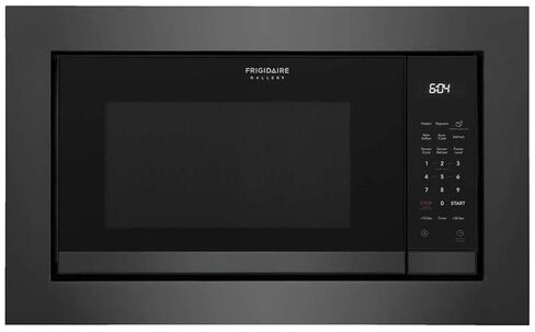 24 in. 2.2 cu ft Electric Built-in Microwave in Black Stainless Steel with Sensor Cook in Saudi Arabia