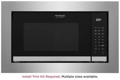 24 in. 2.2 cu ft Electric Built-in Microwave in Black Stainless Steel with Sensor Cook in Saudi Arabia