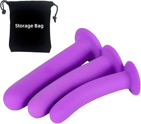 3 Pcs Pelvic Floor Muscle Dilator Trainer Set Silicone Soft with Storage Bag in Saudi Arabia