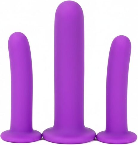 3 Pcs Pelvic Floor Muscle Dilator Trainer Set Silicone Soft with Storage Bag in Saudi Arabia