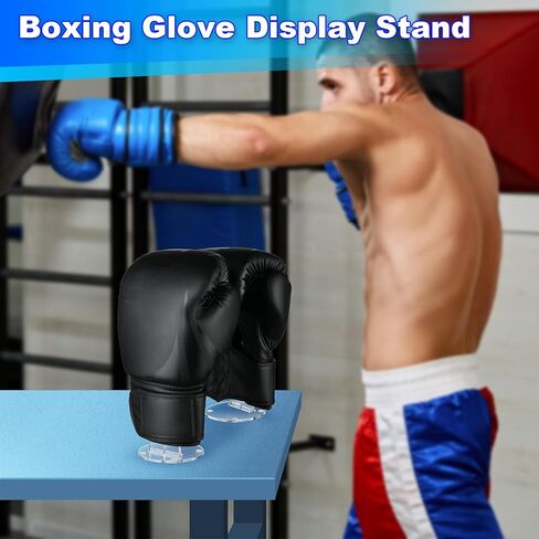 Cosmos 1 Pair Boxing Glove Holder Rack Boxing Gloves Display Stand Sports Gloves Vertical Display Rack Desk Stand, Acrylic Stand & Withstand Design in Saudi Arabia