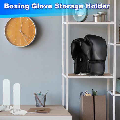 Cosmos 1 Pair Boxing Glove Holder Rack Boxing Gloves Display Stand Sports Gloves Vertical Display Rack Desk Stand, Acrylic Stand & Withstand Design in Saudi Arabia