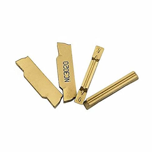GBJ MGIVR2016-2 +20pcs MGMN200-G NC3020/3030 Tin Coated Carbide Grooving Inserts 2mm Wide Grooving Carbide Inserts Lathe Cutters for MGEHR/MGIVR Lathe Grooving Cut-Off Tool… in Kuwait