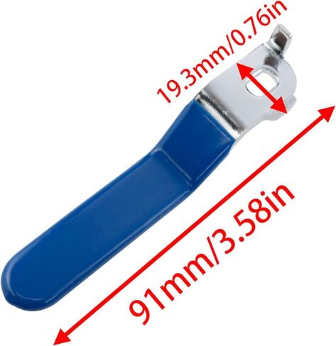 Lovelysp Lever Handle for Ball Valve Stainless Steel Ball Valve Handle with Mounting Nuts Lever Handle for Replacement Quarter Turn Spigot (Aperture 5x8x2mm Blue and Red) 2PCS in Saudi Arabia