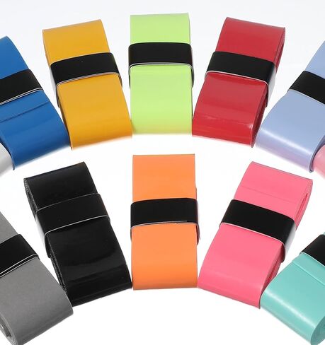 12PCS Tennis Tape for Racket Grip, Tennis Racket Grip Tape, Sweat Absorbing Handle Wrap for Badminton Pickleball Fishing (Multicolor) in Saudi Arabia
