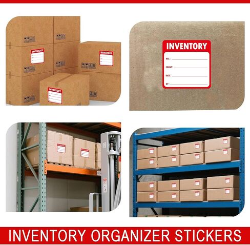Inventory Control Labels 600 Roll Color Coding Inventory Organizer Stickers 2x2 Inch Red Fluorescent Inventory Management Stickers for Shipping Handling Packing Moving Marking Organizing Items in Saudi Arabia