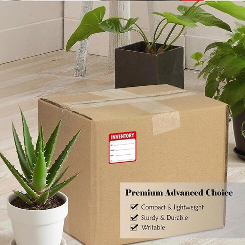 Inventory Control Labels 600 Roll Color Coding Inventory Organizer Stickers 2x2 Inch Red Fluorescent Inventory Management Stickers for Shipping Handling Packing Moving Marking Organizing Items in Saudi Arabia