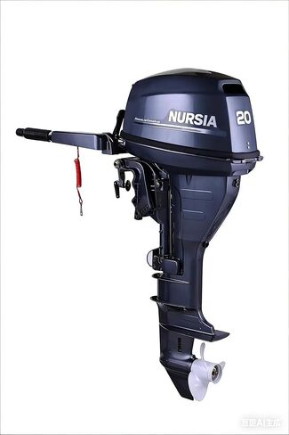 Nursia 20HP Four-Stroke Outboard Motor, Marine Boat Engine, huangjie motor，Navy Blue in Saudi Arabia