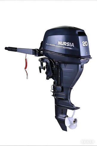 Nursia 20HP Four-Stroke Outboard Motor, Marine Boat Engine, huangjie motor，Navy Blue in Saudi Arabia