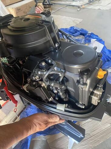 Nursia 20HP Four-Stroke Outboard Motor, Marine Boat Engine, huangjie motor，Navy Blue in Saudi Arabia