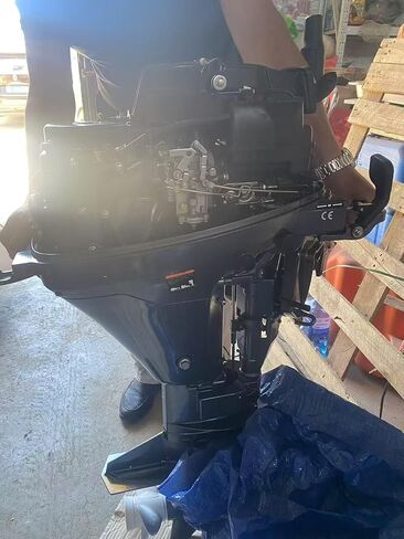 Nursia 20HP Four-Stroke Outboard Motor, Marine Boat Engine, huangjie motor，Navy Blue in Saudi Arabia