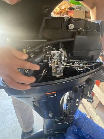 Nursia 20HP Four-Stroke Outboard Motor, Marine Boat Engine, huangjie motor，Navy Blue in Saudi Arabia