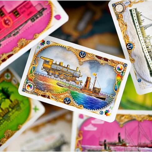 Ticket to Ride Rails & Sails Board Game - Train Route-Building Strategy Game, Fun Family Game for Kids & Adults, Ages 10+, 2-5 Players, 90-120 Minute Playtime, Made by Days of Wonder in Kuwait