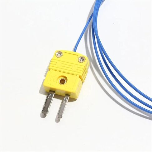 K/T/J Type Surface-Mounted Patch Temp Sensor Thermocouple Equipped with Dedicated Temperature Measuring Lead Wire 0.5M-5M 1Pcs(J Type 2M) in Saudi Arabia
