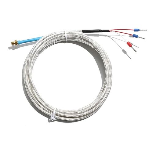 PT100 RTD Thermal Resistor M3 M4 Copper Thread Temperture Measuring Sensor Probe 3Wire 1M 2M 3.0M Cable 1Pcs(M4 Thread,1M Cable Lenght) in Saudi Arabia