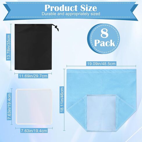 8PCS 5 Gallon Filter Bags, Windspeed Oxford Cloth All-Mesh Filter Bags for 5 Gallon Bucket with Filter Screen and Storage Pouch(25 to 220-Micron) in Saudi Arabia