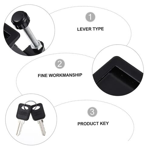 PRETYZOOM Adjustable Compression Latch Lock for Cabinets Flush Lever Lock with Key for Toolboxes and Storage Units Design in Saudi Arabia
