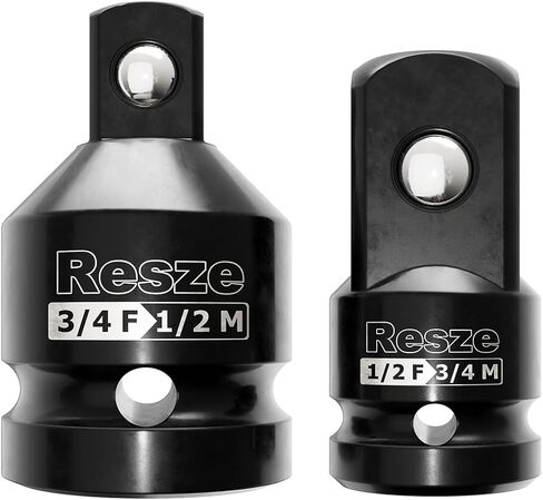 طقم محول ومخفض مقبس الصدمات مكون من قطعتين، مجموعة محول مقبس المحرك 3/4 بوصة إلى 1/2 بوصة و1/2 بوصة إلى 3/4 بوصة، مجموعة أدوات تحويل مفتاح ربط شريط المحول المربع، أدوات ميكانيكية in Kuwait