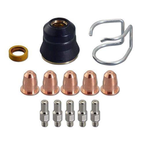 13Pcs Plasma Cutter Torch S45 Accessory PR0010 Electrodes PD0116-08 Nozzle Tips Spacer Guide Retaining Cap for Welding Nozzle in Saudi Arabia