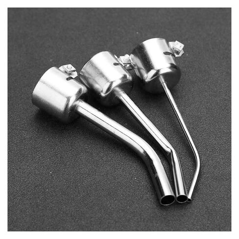3pcs Hot Air Nozzles 3/6/8mm Extended Bent Curved Heat Nozzle for 850 850A 852 852D Rework Station Soldering Welding Nozzle in Saudi Arabia