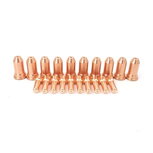 20Pcs 1.5mm Electrode and Nozzles Plasma Cutting for PT100 Machine Extended TIP Welding Nozzle in Saudi Arabia