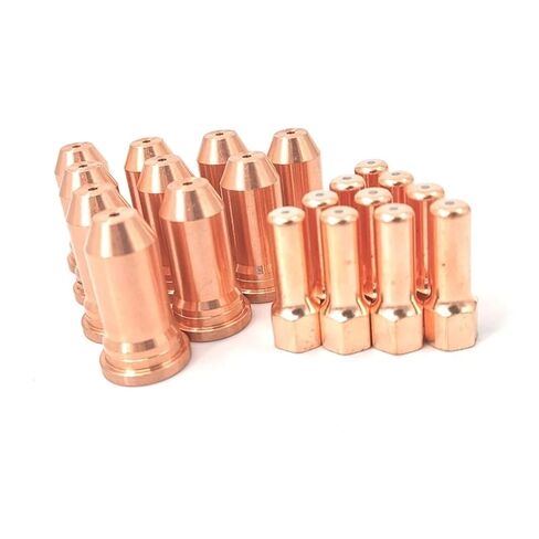 20Pcs 1.5mm Electrode and Nozzles Plasma Cutting for PT100 Machine Extended TIP Welding Nozzle in Saudi Arabia