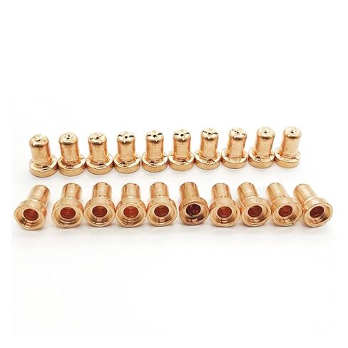 60Pcs/Set Ceramic + Metal Air Plasma Cutting Cutter Consumables Extended TIP Nozzles Electrode for PT31 LG40 Torch CUT-50D Welding Nozzle in Saudi Arabia