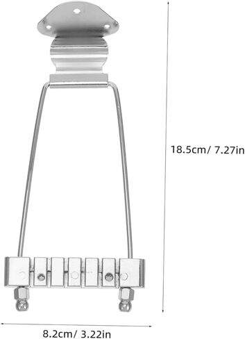 BESPORTBLE Professional Tailpiece for String Guitar Silver String Spacing Durable Design No Decorative Pattern No Mounting Screws Included in Saudi Arabia