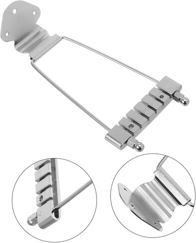 BESPORTBLE Professional Tailpiece for String Guitar Silver String Spacing Durable Design No Decorative Pattern No Mounting Screws Included in Saudi Arabia