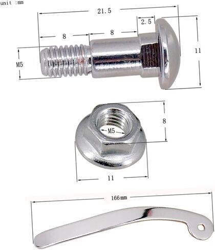 Kisangel Replacement Guitar Whammy Bar Tremolo Bridge Tailpiece for Electric Guitar Durable Silver Finish with Random Color Accessories Includes Spring Screw and Pad in Saudi Arabia