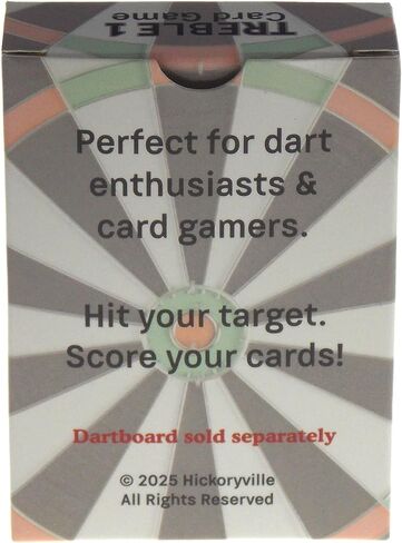 بطاقات Hickoryville Treble 1 - نظام تدريب رمي السهام الاستراتيجي، مجموعة مكونة من 65 بطاقة مع بطاقات جامحة، 2-4 لاعبين أو تدريب فردي، بناء مهارات رمي ​​السهام والمنافسة للبالغين in Kuwait