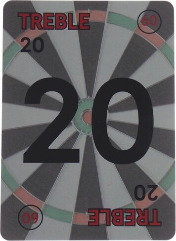 بطاقات Hickoryville Treble 1 - نظام تدريب رمي السهام الاستراتيجي، مجموعة مكونة من 65 بطاقة مع بطاقات جامحة، 2-4 لاعبين أو تدريب فردي، بناء مهارات رمي ​​السهام والمنافسة للبالغين in Kuwait