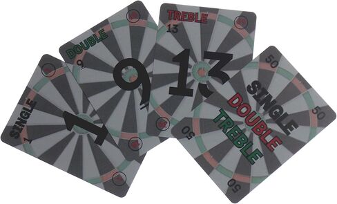 بطاقات Hickoryville Treble 1 - نظام تدريب رمي السهام الاستراتيجي، مجموعة مكونة من 65 بطاقة مع بطاقات جامحة، 2-4 لاعبين أو تدريب فردي، بناء مهارات رمي ​​السهام والمنافسة للبالغين in Kuwait