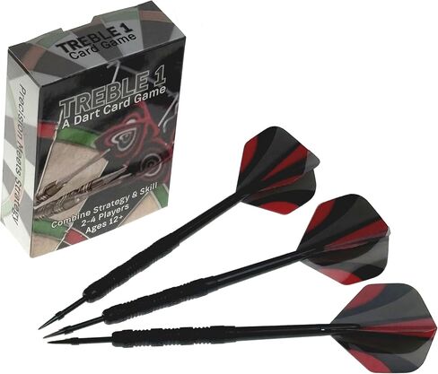 بطاقات Hickoryville Treble 1 - نظام تدريب رمي السهام الاستراتيجي، مجموعة مكونة من 65 بطاقة مع بطاقات جامحة، 2-4 لاعبين أو تدريب فردي، بناء مهارات رمي ​​السهام والمنافسة للبالغين in Kuwait