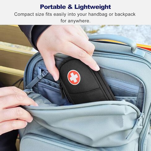 MEDMAX Insulin Pen Cooler Travel Case with 2 Reusable TSA Approved Ice Packs - Portable Insulated Diabetic Medication Organizer Carrying Cooling Bag for Insulin Pen and Other Diabetic Supplies in Saudi Arabia