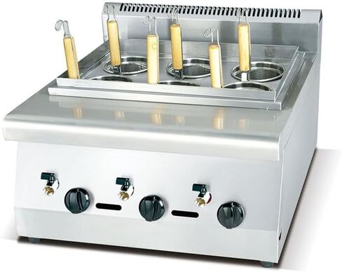 Pasta Cooker, Commercial Stainless Steel Pasta Maker, Adjustable Temperature, LPG/NG, for Home Kitchen Restaurant in Saudi Arabia