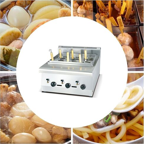 Pasta Cooker, Commercial Stainless Steel Pasta Maker, Adjustable Temperature, LPG/NG, for Home Kitchen Restaurant in Saudi Arabia