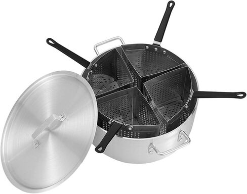 طباخ المعكرونة إدراج سلال مصفاة تجهيزات المطابخ الخضروات الطبخ أداة وعاء الألومنيوم للزلابية الطعام مطعم الطرف in Kuwait