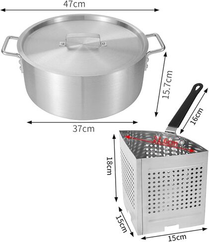 طباخ المعكرونة إدراج سلال مصفاة تجهيزات المطابخ الخضروات الطبخ أداة وعاء الألومنيوم للزلابية الطعام مطعم الطرف in Kuwait