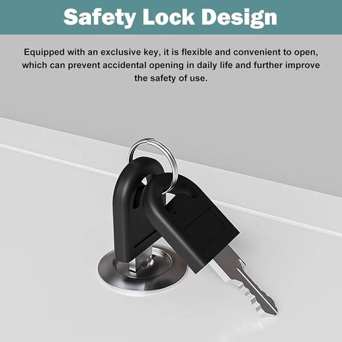 Lockable White Access Panel - Secure Wall Inspection Door Hatch 400x400 to 800x800mm, Keyed Access for Easy Maintenance & Inspections (70x110cm) in Kuwait