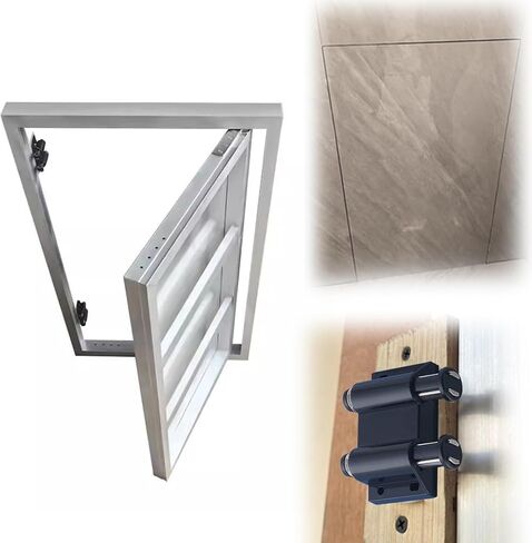 Concealed Access Panel for Tile Walls - Magnetic Push Button Flush Mount Inspection Door - 300x850mm Size, Available in 30-120cm for Easy Access & Service Hatch Solutions in Saudi Arabia