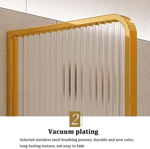 120cm Modern Striped Glass Urinal - Wall-Mounted Men's Toilet Partition with Stainless Steel Fittings for Hotels, Bars & Commercial Restrooms (1 Piece) in Saudi Arabia
