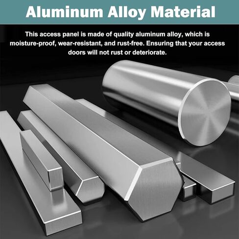 لوحة وصول بيضاء قابلة للقفل - فتحة باب فحص الحائط من 400 × 400 إلى 800 × 800 مم | وصول آمن بمفتاح لسهولة الصيانة والفحص | هيكل متين للاستخدام المنزلي والتجاري in Kuwait