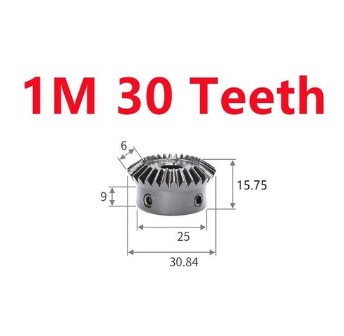 Steel Heavy Duty Motor Pinion Gear 1:1 1M 20/30T Bore 6-12mm Meshing Angle Steel Gear Screw Hole M5(1M20T Bore 6mm-1M30T Bore 8mm) in Saudi Arabia
